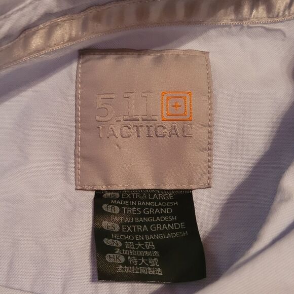 5.11 Tactical Women's Size XL Button Up Shirt Blue Long Sleeve Conceal Carry - Picture 7 of 15